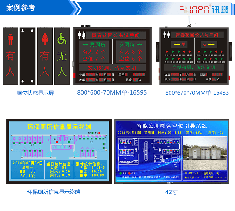 智慧廁所顯示屏案例參考 智慧廁所顯示屏案例參考
