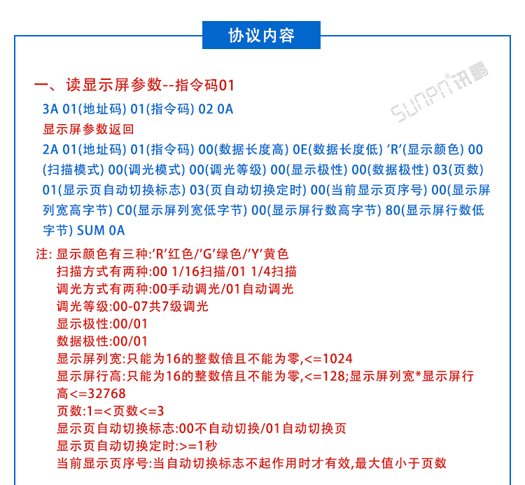 LED點(diǎn)陣單元板顯示屏通訊協(xié)議 LED點(diǎn)陣單元板顯示屏通訊協(xié)議