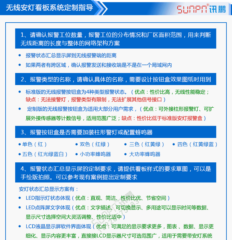 無線安燈系統(tǒng)定制指導(dǎo) 無線安燈系統(tǒng)定制指導(dǎo)