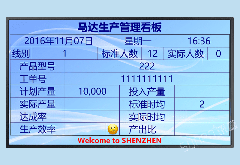 訊鵬MES制造執(zhí)行系統(tǒng)配套-馬達車間管理液晶電子看板軟件生產(chǎn)計劃排程實時數(shù)據(jù)采集監(jiān)控