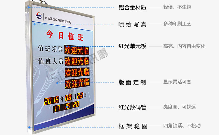 電子值班牌產(chǎn)品介紹 電子值班牌產(chǎn)品介紹