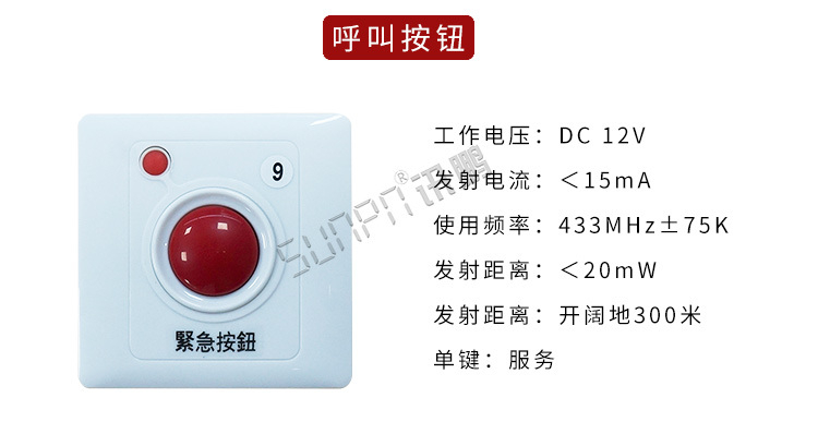 無線緊急求助系統(tǒng)產(chǎn)品參數(shù) 無線緊急求助系統(tǒng)產(chǎn)品參數(shù)