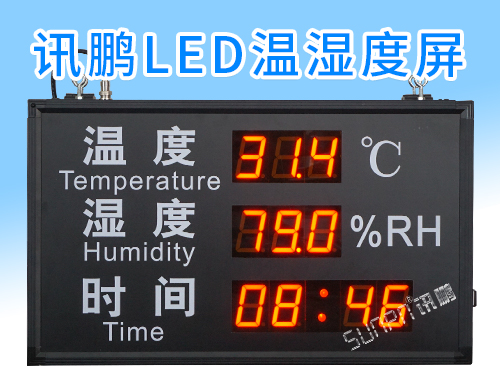 LED溫濕度顯示屏怎么做成雙面顯示？