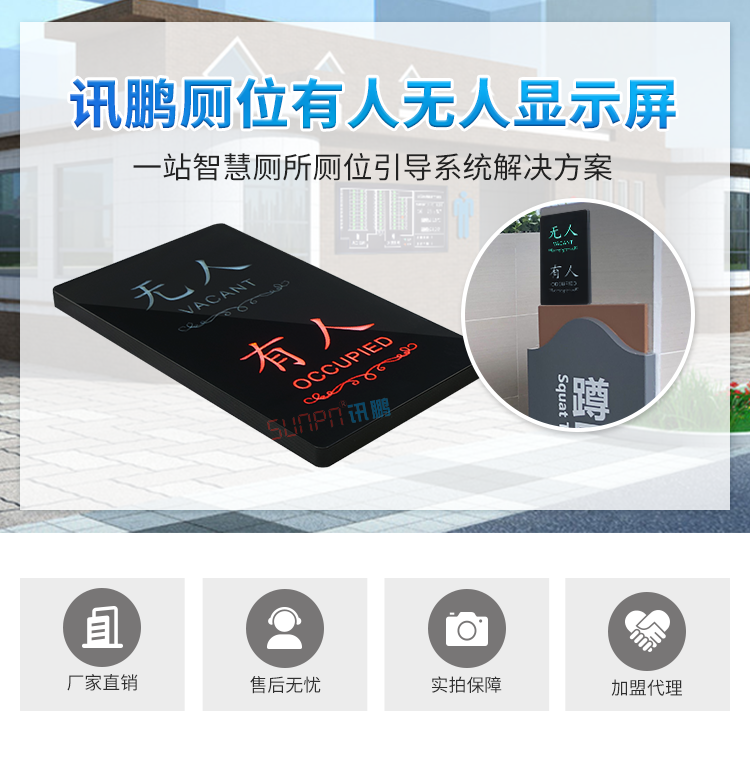 廁所有人無人顯示牌產(chǎn)品介紹 廁所有人無人顯示牌產(chǎn)品介紹