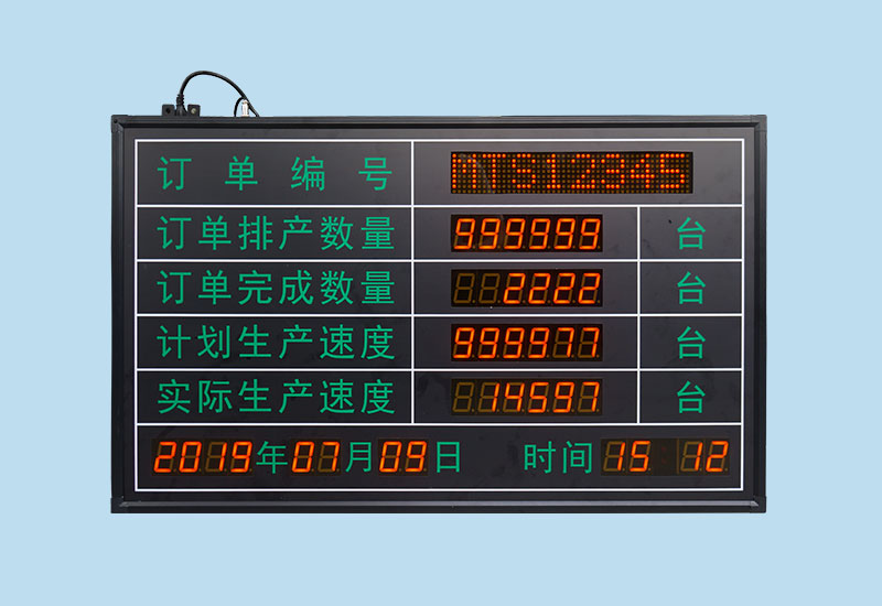 生產進度產量監(jiān)控LED電子看板_車間目視化看板管理系統(tǒng)_訊鵬科技