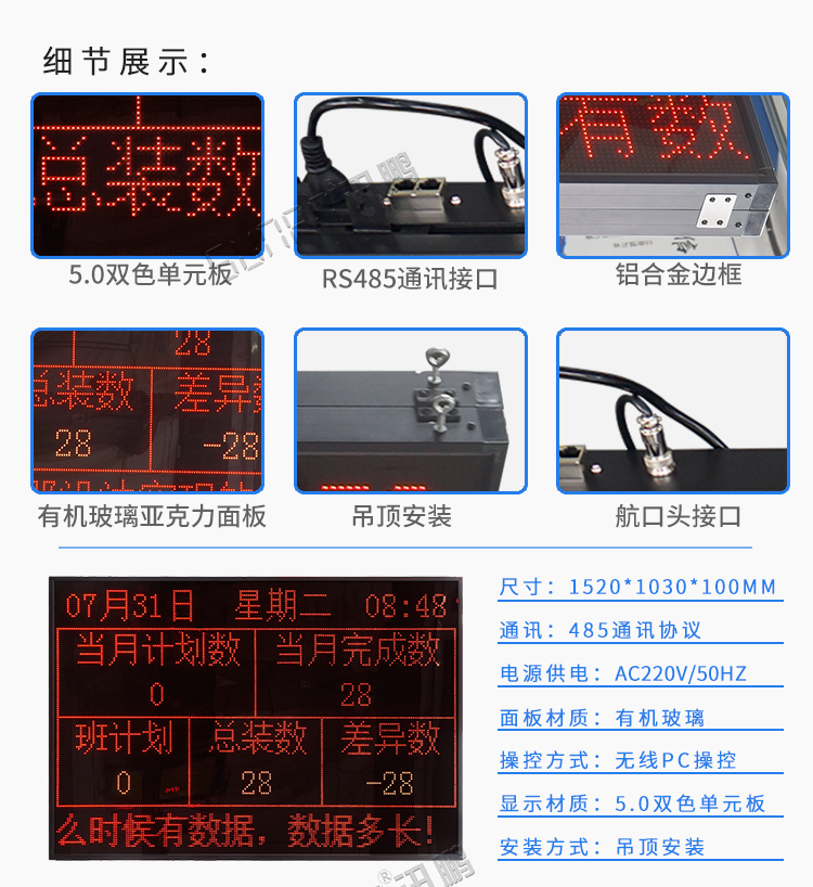 電子看板產(chǎn)品參數(shù) 電子看板產(chǎn)品參數(shù)
