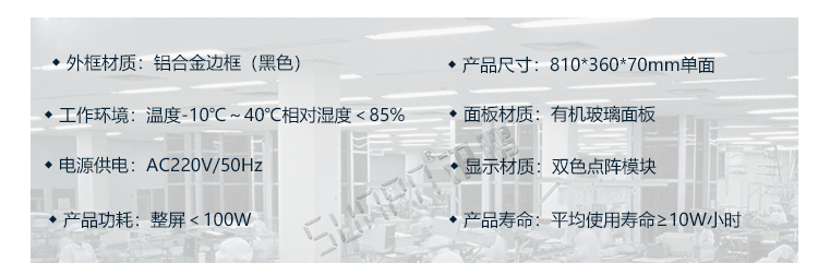 電子看板產(chǎn)品參數(shù) 電子看板產(chǎn)品參數(shù)