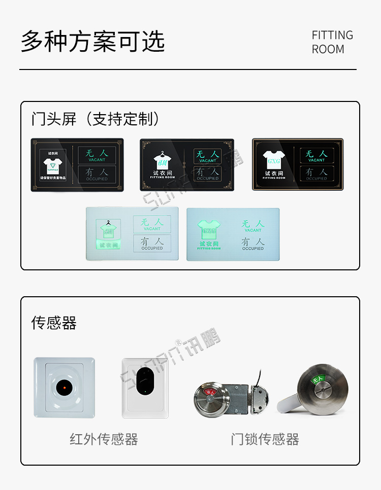 試衣間有人指示牌配套方案 試衣間有人指示牌配套方案
