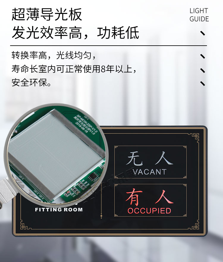 試衣間有人無(wú)人顯示牌材質(zhì)介紹 試衣間有人無(wú)人顯示牌材質(zhì)介紹
