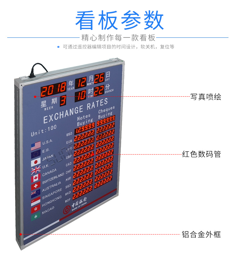 外匯匯率顯示屏產(chǎn)品細節(jié) 外匯匯率顯示屏產(chǎn)品細節(jié)