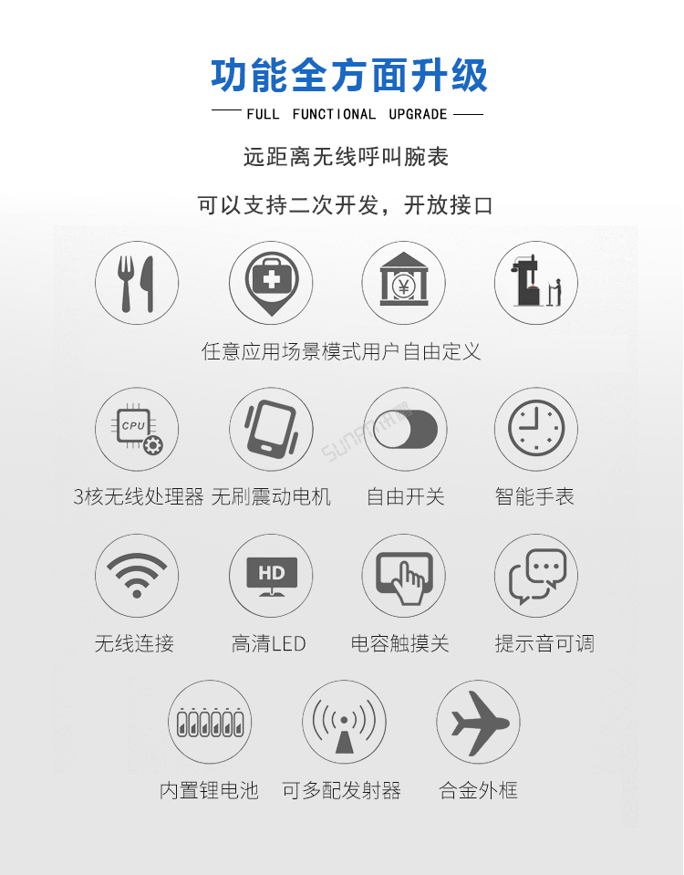 無(wú)線呼叫腕表功能說(shuō)明 無(wú)線呼叫腕表功能說(shuō)明