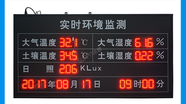 環(huán)境數(shù)據(jù)顯示屏案例介紹 環(huán)境數(shù)據(jù)顯示屏案例介紹