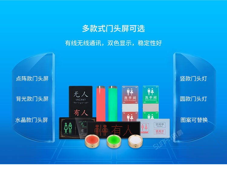 智慧公廁門頭屏款式介紹 智慧公廁門頭屏款式介紹