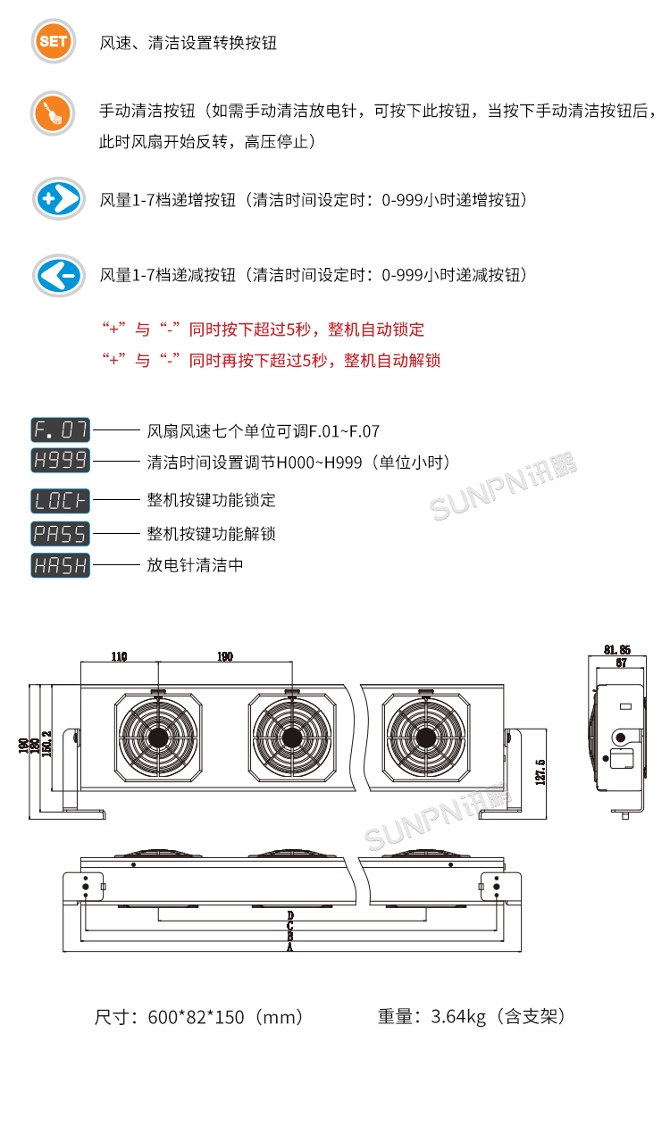工業(yè)除靜電離子風(fēng)機-SP-60ARC細(xì)節(jié)說明 工業(yè)除靜電離子風(fēng)機-SP-60ARC細(xì)節(jié)說明