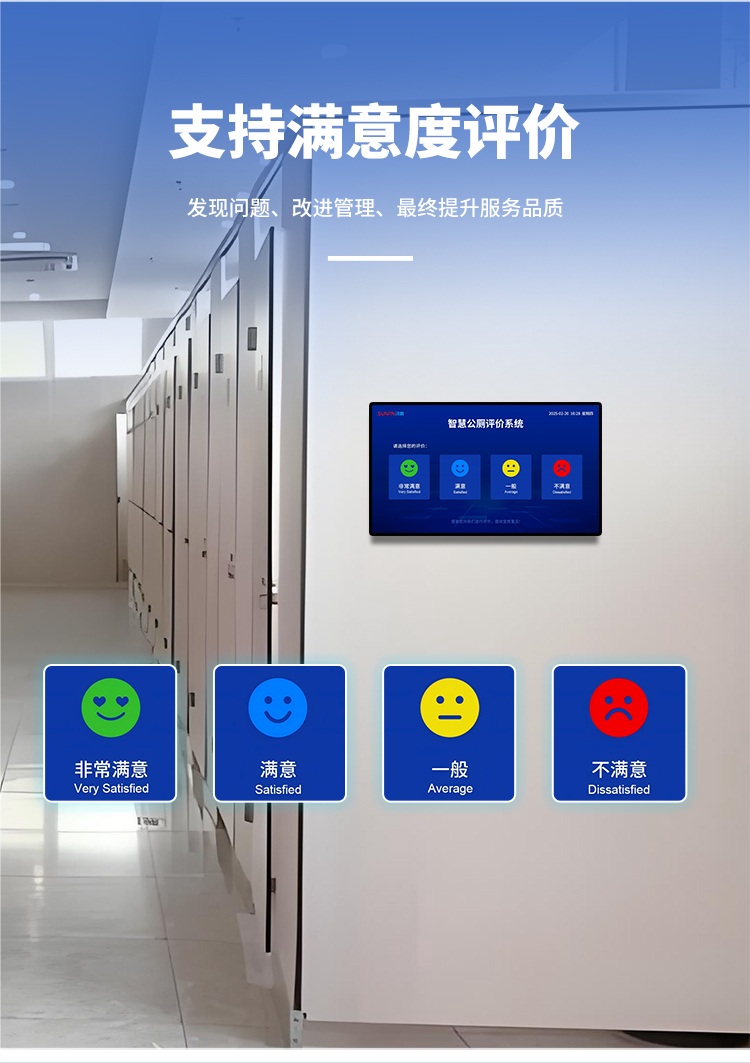 智慧公廁系統(tǒng)-支持滿意度評價 智慧公廁系統(tǒng)-支持滿意度評價