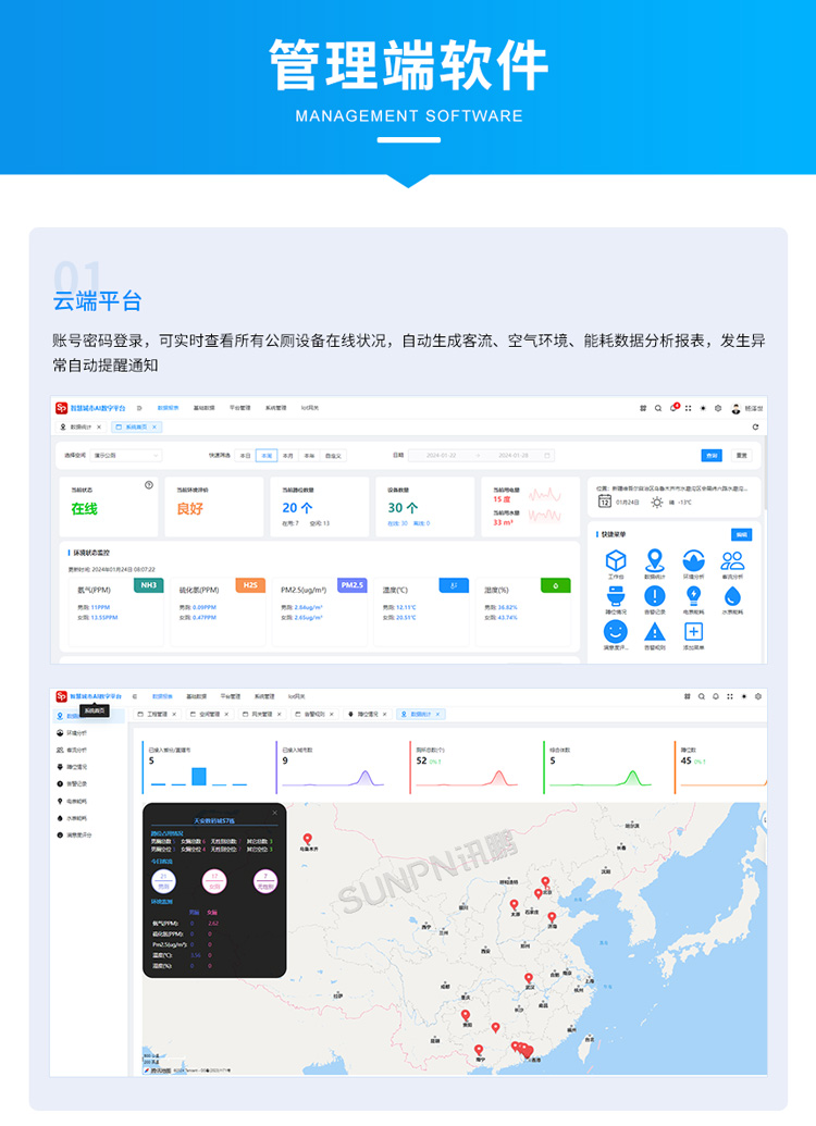 智慧廁所系統(tǒng)-管理端軟件 智慧廁所系統(tǒng)-管理端軟件