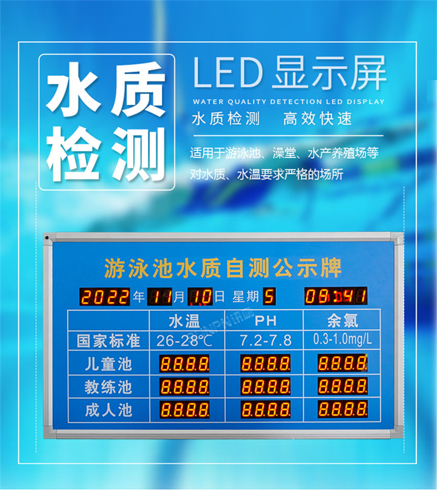 訊鵬科技水質(zhì)監(jiān)測(cè)牌展示 訊鵬科技水質(zhì)監(jiān)測(cè)牌展示