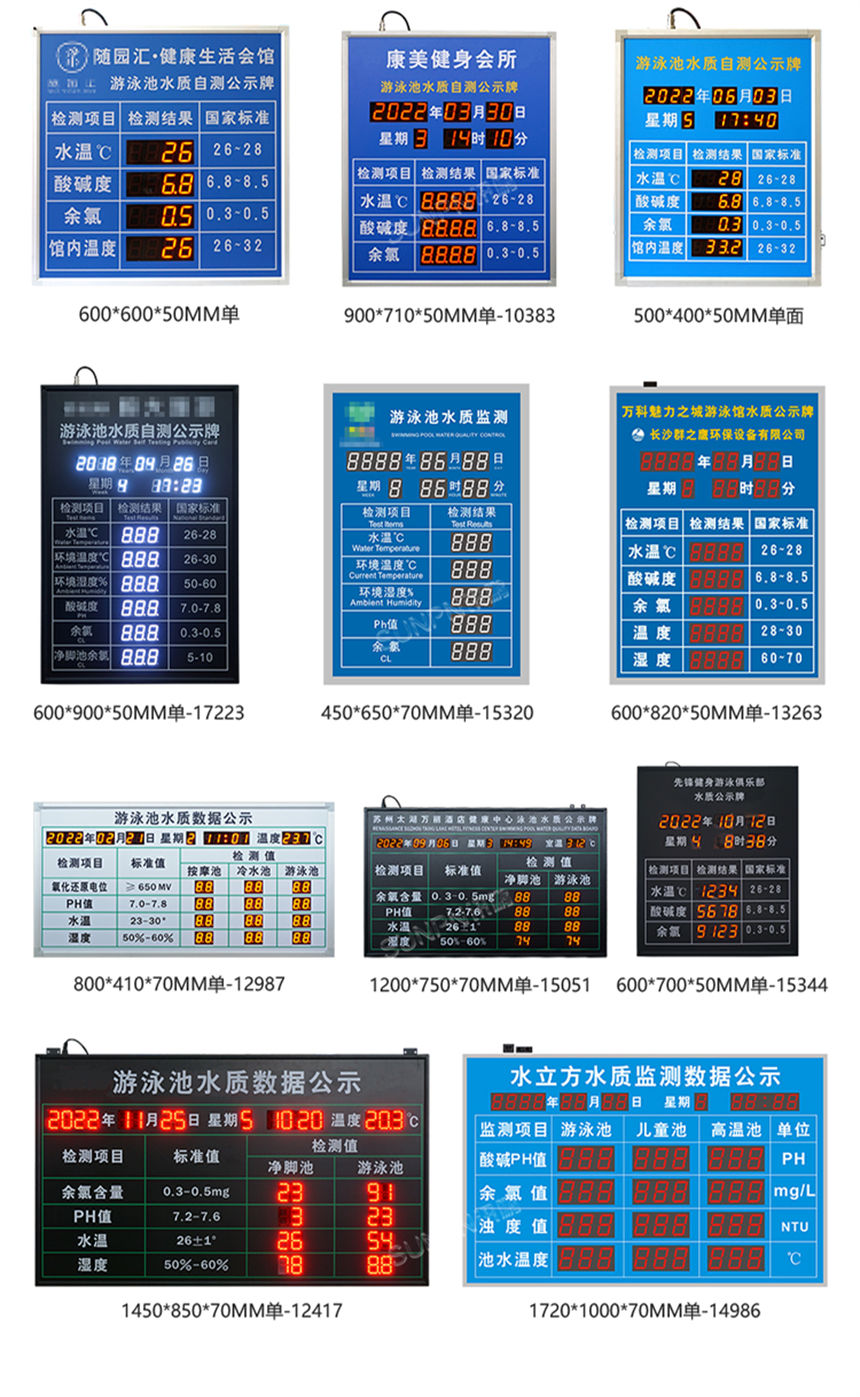 訊鵬科技水質(zhì)監(jiān)測(cè)牌案例展示 訊鵬科技水質(zhì)監(jiān)測(cè)牌案例展示