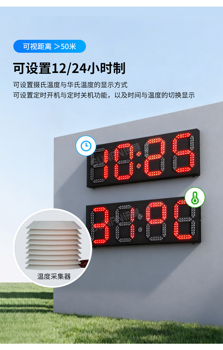 戶外時(shí)鐘功能特點(diǎn)