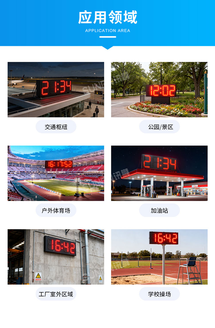 戶外時(shí)鐘應(yīng)用場(chǎng)景