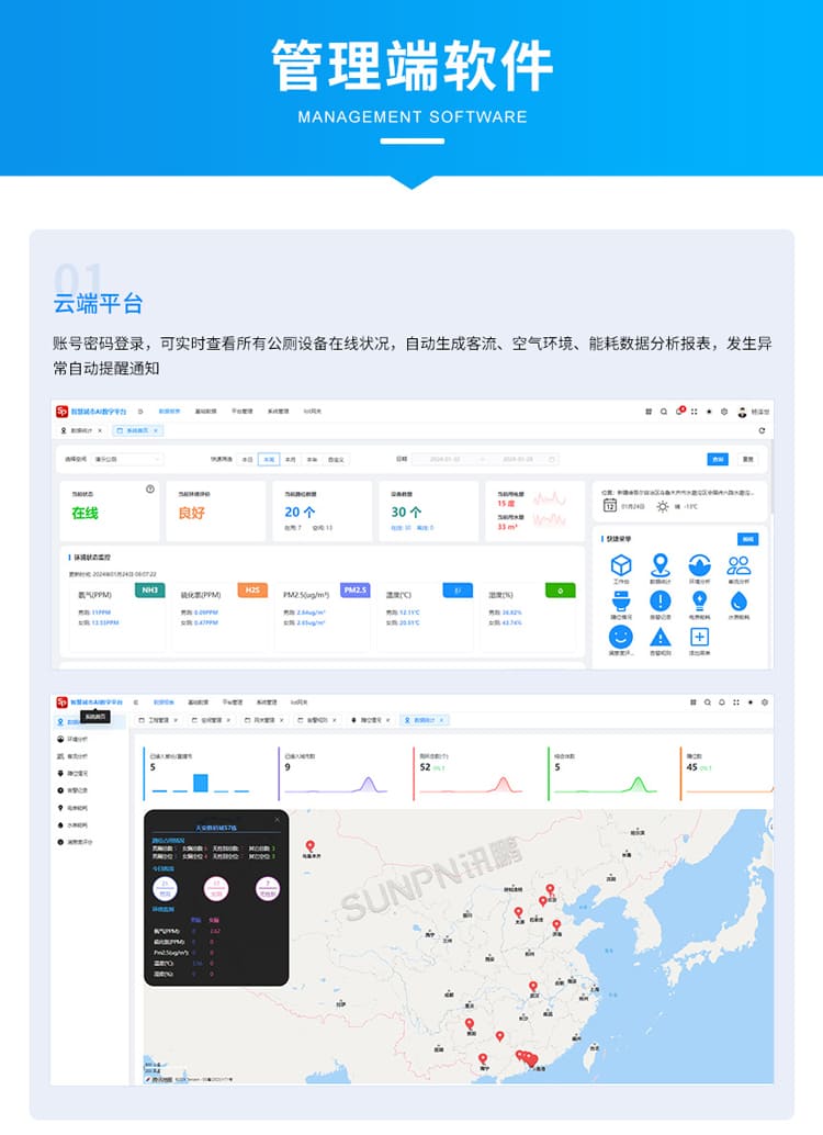 智慧公廁系統(tǒng)-云平臺簡介 智慧公廁系統(tǒng)-云平臺簡介